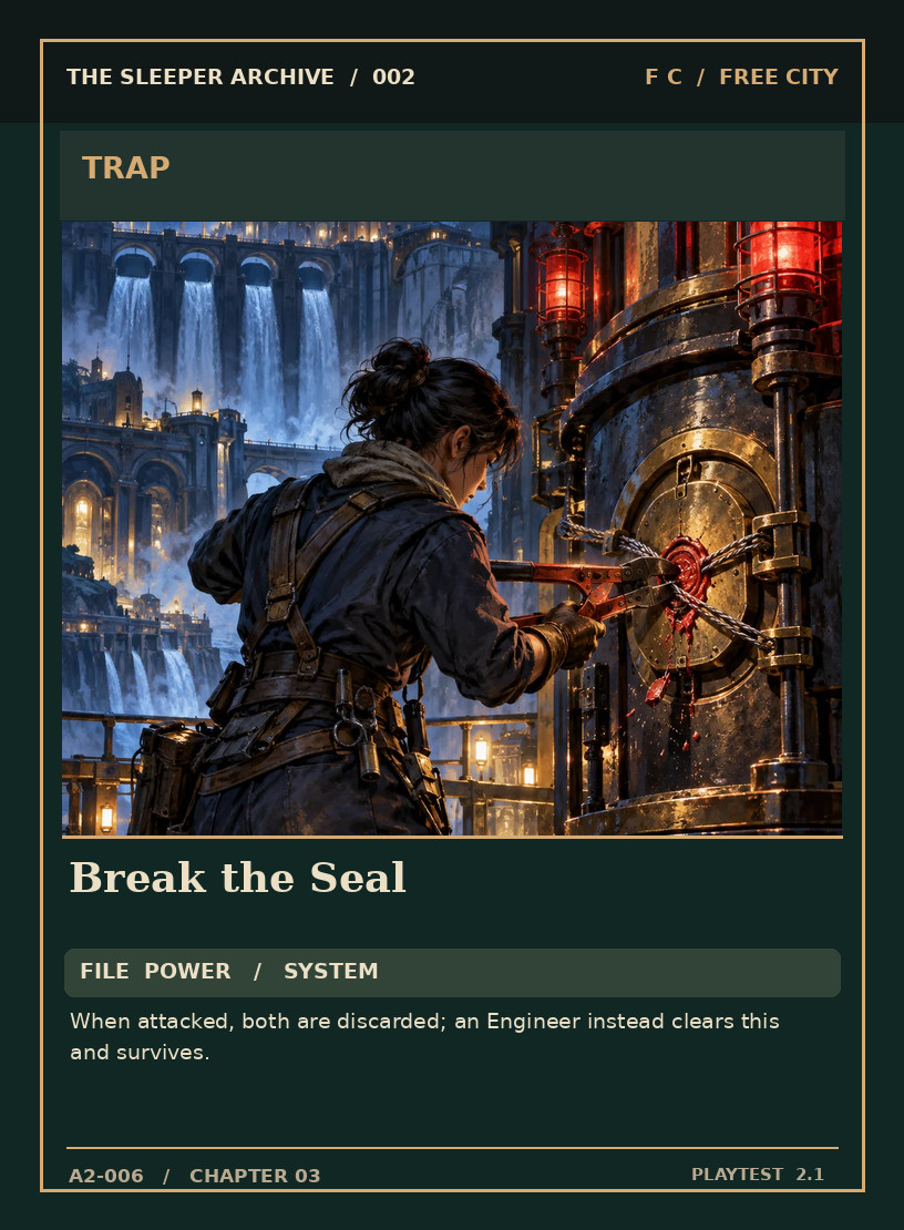 Break the Seal — FREE CITY TRAP