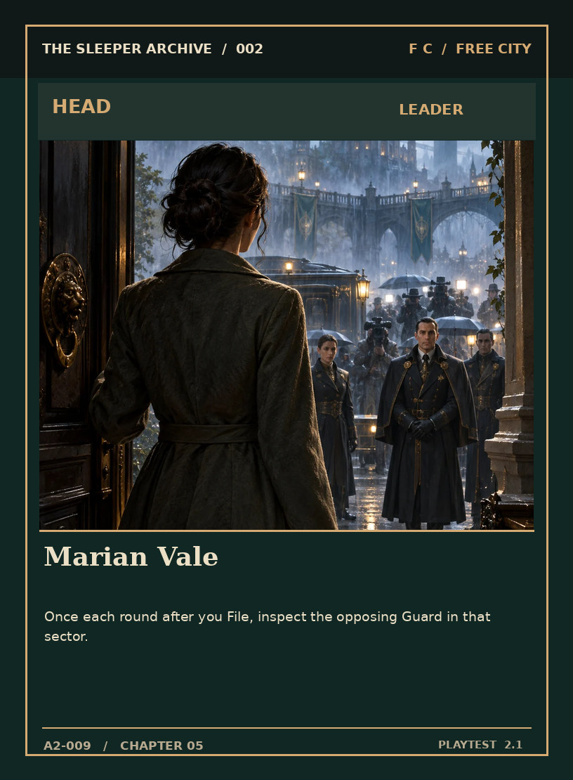 Marian Vale — FREE CITY HEAD