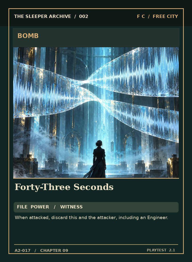 Forty-Three Seconds — FREE CITY BOMB