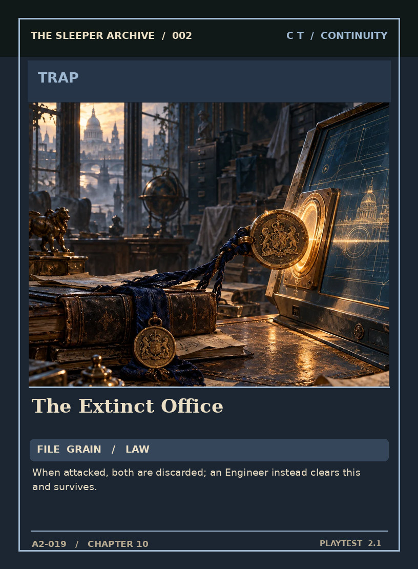 The Extinct Office — CONTINUITY TRAP