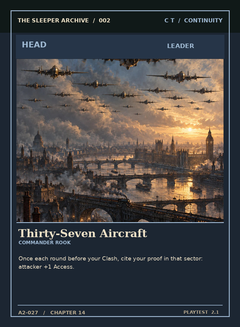 Thirty-Seven Aircraft — CONTINUITY HEAD