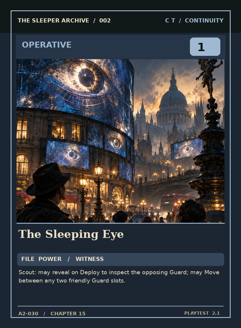 The Sleeping Eye — CONTINUITY OPERATIVE