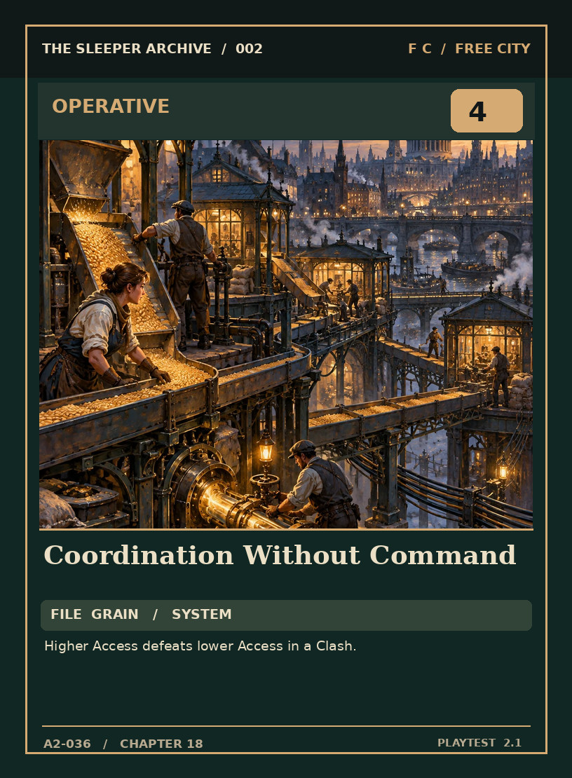 Coordination Without Command — FREE CITY OPERATIVE