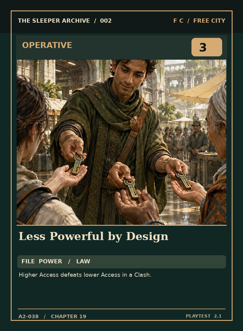 Less Powerful by Design — FREE CITY OPERATIVE