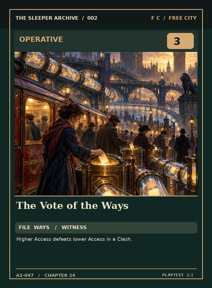 The Vote of the Ways — FREE CITY OPERATIVE