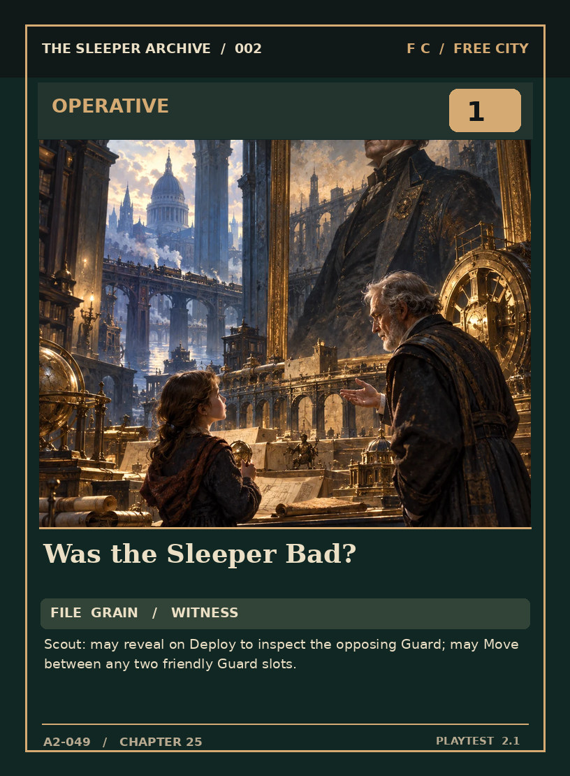 Was the Sleeper Bad? — FREE CITY OPERATIVE